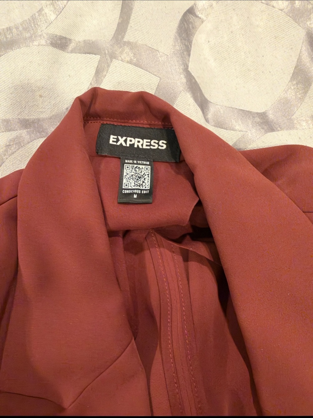 Express Women's Two-Piece Blazer and Wide-Leg Pants - Rust - Picture 8 of 8